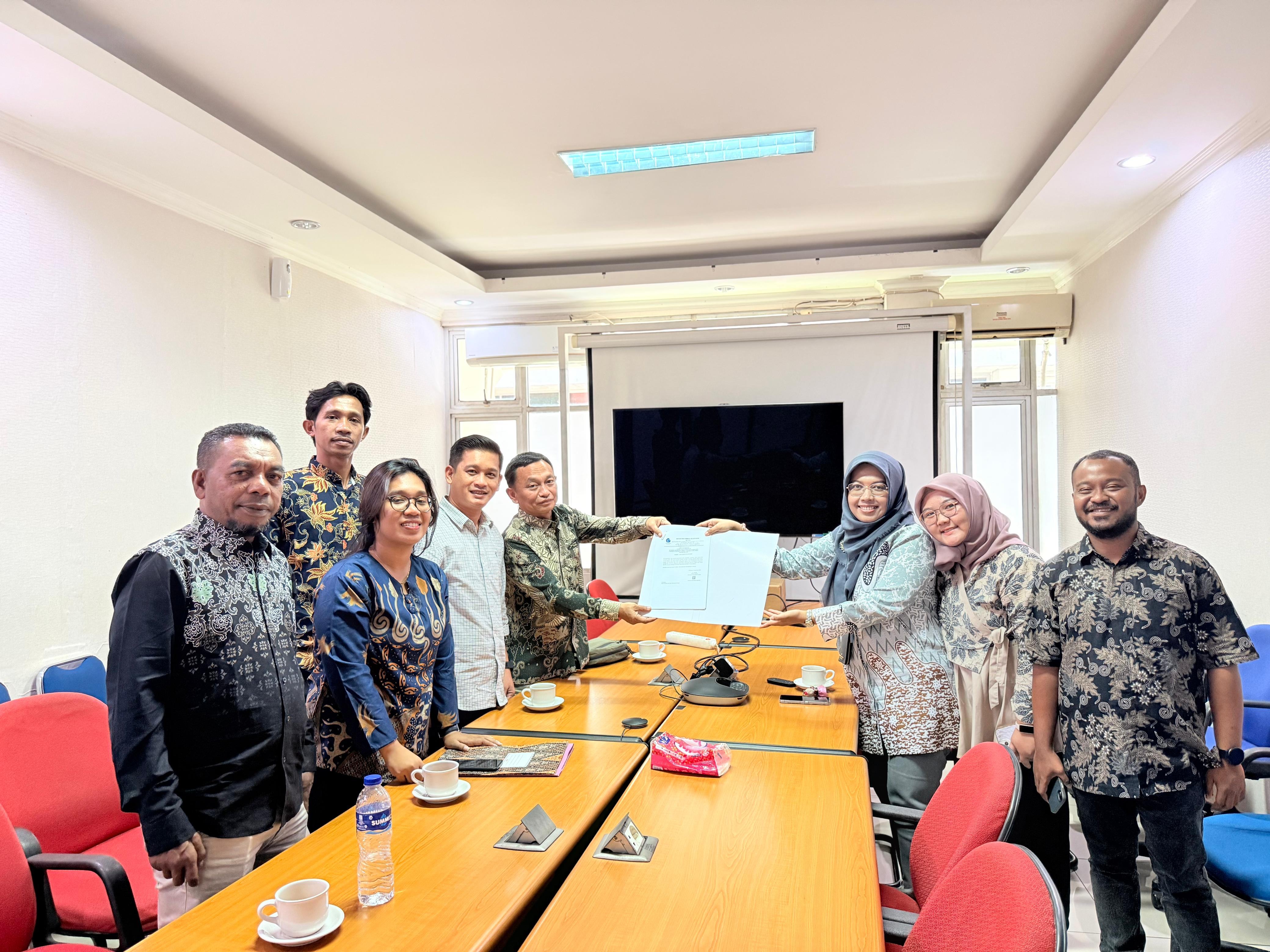 Penandatanganan Berita Acara Peta Dasar RDTR Kecamatan Banda Neira di Badan Informasi Geospasial (BIG)